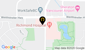 Richmond Dentist Dr. Ryan Kaltio in Richmond map