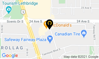 Ricky's All Day Grill in Lethbridge map