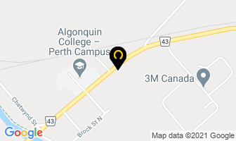 Rideau Christian Fellowship in Perth map