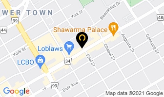 Rideau River Dental in Guelph map