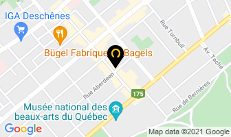 Rideau Rouge in Ville de Québec map