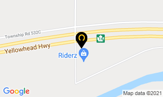 Riderz in Yellowhead County map