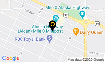Riley Brownopen Remax in Dawson Creek map