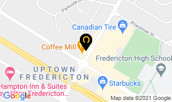 Ringo's Grill in Fredericton map