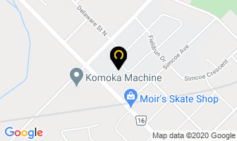 Rinkboards Inc in Komoka map