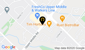 Riocan Property Service in Burlington map