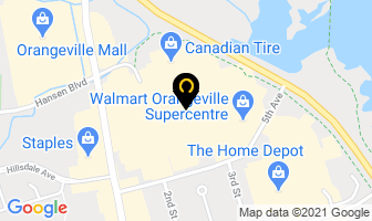 Riocan Property Services in Orangeville map