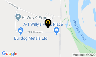 Rite-Way Fencing Inc in Red Deer map