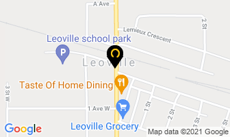 River Acres Campground in Leoville map