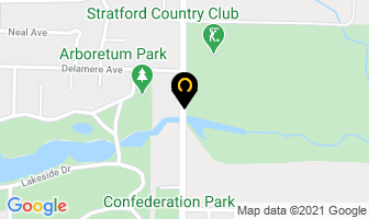 River Garden Inn in Stratford map