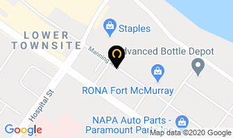 River Ridge in Fort McMurray map