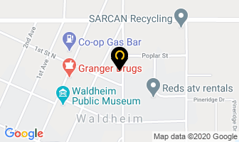 Riverbend Gas & Store in Waldheim map