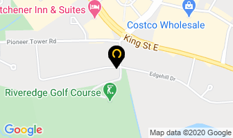 Riveredge Golf Club in Kitchener map