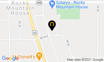 Rivers Edge Mechanical Services Inc in Rocky Mountain House map