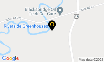 Riverside Greenhouses in Grey Highlands map