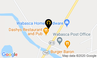 Riverside Inn in Wabasca-desmarais map