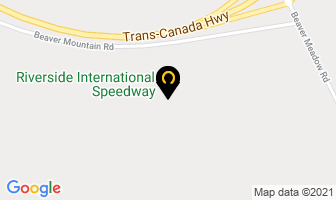 Riverside International Speedway in Antigonish map