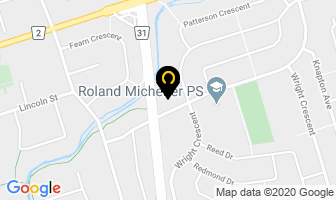 Riverside Pet Hospital in Barrie map