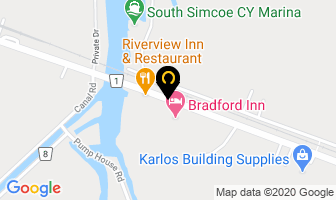 Riverview Inn & Restaurant in Bradford West Gwillimbury map