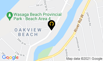 Riverview Lodge in Wasaga Beach map