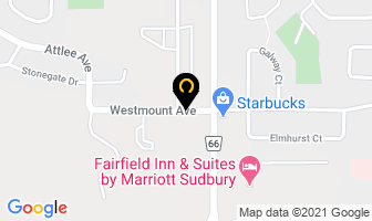 Rivet Insurance in Sudbury map