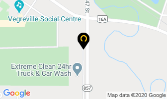Rjv Gas Field Services in Vegreville map