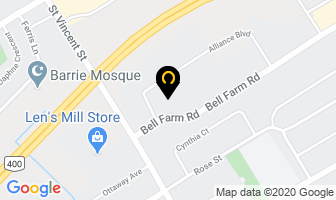 R.k. Mooney Insurance Brokers Ltd in Barrie map