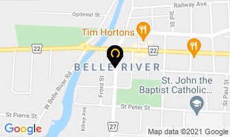 Rob Belleriver Auto Glass in Belle River map