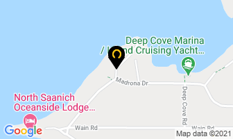 Robert Degros Landscapes Ltd in North Saanich map