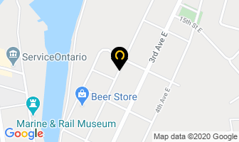 Robert Ginzel in Owen Sound map