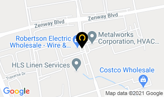 Robertson Electric Wholesale in Vaughan map
