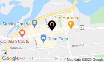 Robillard Hearing Centre in Hawkesbury map