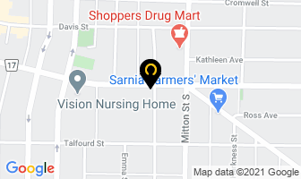 Robin's Body Piercing in Sarnia map