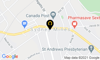 Robin's Donuts in Sydney Mines map