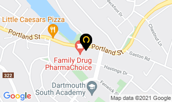 Robin's Donuts in Dartmouth map