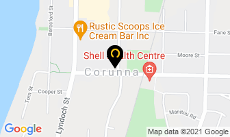 Robin's Hair Etc in Corunna map