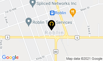 Roblin Auto Body in Roblin map