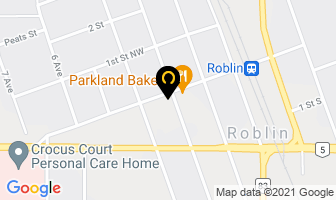 Roblin Motor Inn in Roblin map