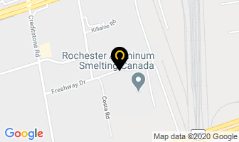 Rochester Aluminum Smelting Canada in Vaughan map