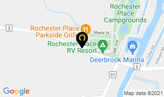 Rochester Place Camp in Keswick map