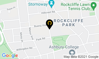 Rockcliffe Park Recreation Centre in Ottawa map