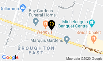 Rockland Veterinary Hospital in Hamilton map