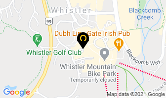 Rocks & Gems Canada in Whistler map