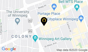 Rocky Kravetsky Lawyer in Winnipeg map