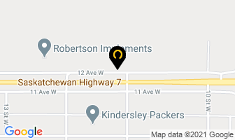 Rocky Mountain Equipment in Kindersley map