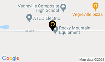 Rocky Mountain Equipment in Vegreville map