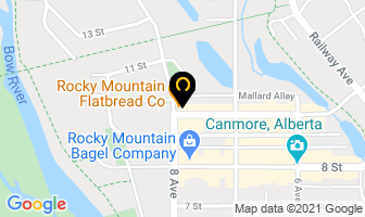 Rocky Mountain Flatbread Co Ltd in Canmore map