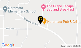 Rocky's Real Things Pizza Naramata in Comox map