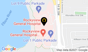 Rockyview General Hospital in Calgary map