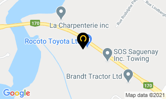 Rocoto Toyota in Guelph map
